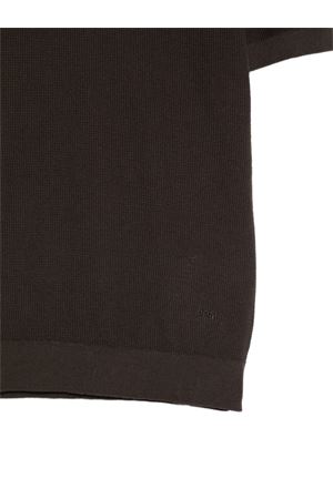 polo in cotone color moka PAOLO PECORA KIDS | PP4178EBANO